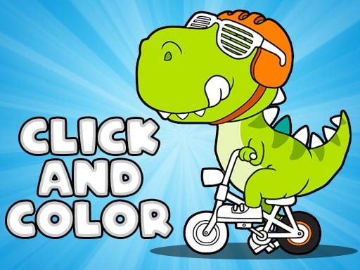 Play: Click And Color Dinosaurs Img