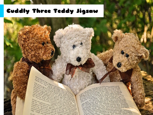 Play: Cuddly Three Teddy Jigsaw Img
