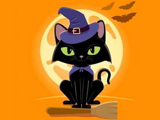 Play: Grumpy Halloween Cats Jigsaw Img