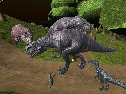 Play: Midnight Multiplayer Dinosaur Hunt Img