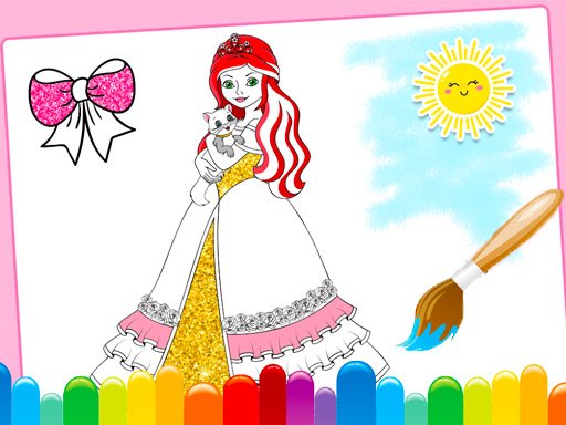 Play: Princess Coloring Glitter Img